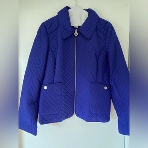 Like New Michael Kors Royal Blue Women’s Pleated Jacket